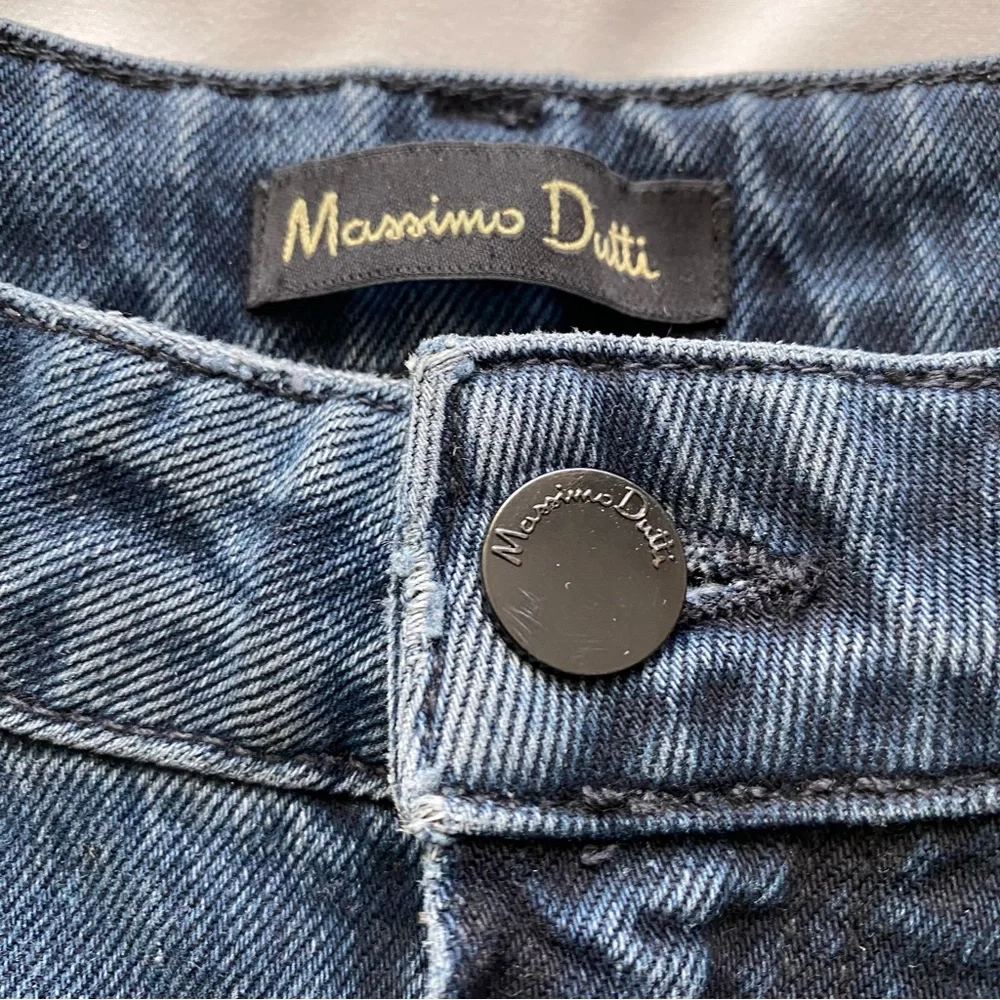 Massimo Dutti blue jeans seamed straight leg denim baggy 5040/711 EUR 42 USA 10 - Picture 8 of 16
